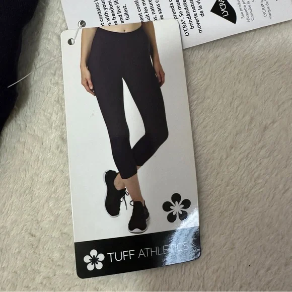 Tuff Athletics Purple Leggings Soft Athletic Bottoms M size - Picture 2 of 6